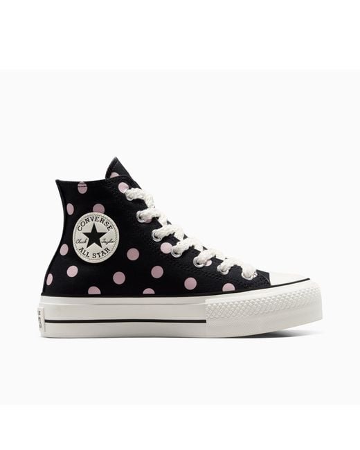 Converse Black Chuck Taylor All Star Lif Canvas High-Top Trainers