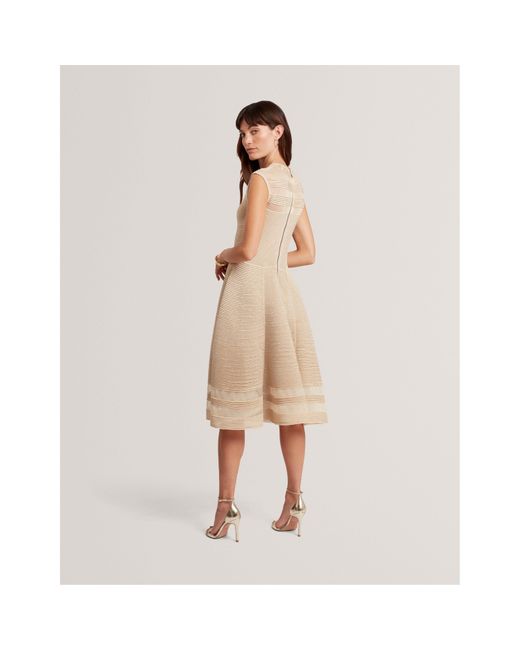 Ted Baker Natural Knitted Jumper Dress