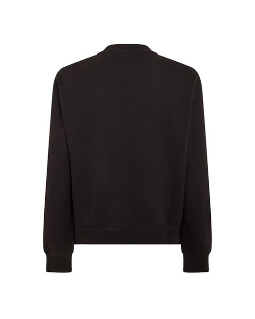 DIESEL Black Ginn Felpa Crew Sweatshirt for men