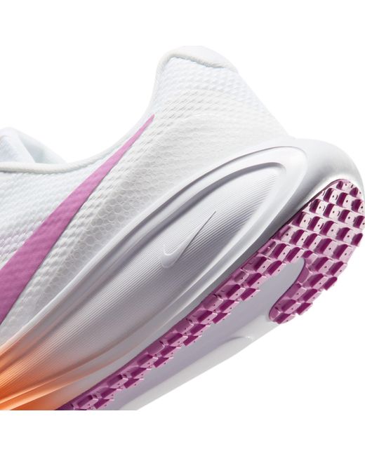 Nike White Revolution 8 Road Running Shoes
