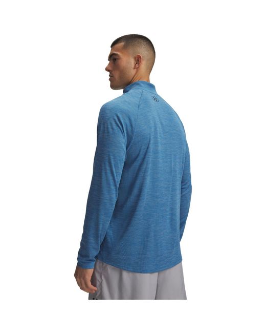 Under Armour Blue Tech ½ Zip Long Sleeve for men