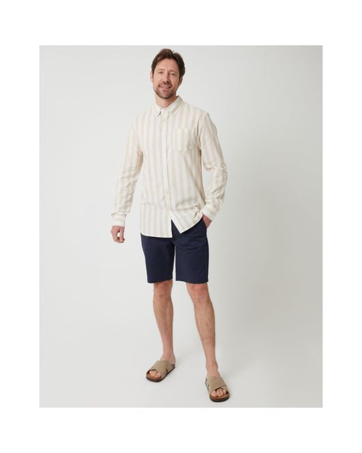 Saltwell Blue Long-Sleeve Oxford Shirt for men