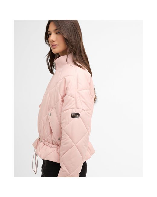 Barbour Pink Pagan Quilted Jacket