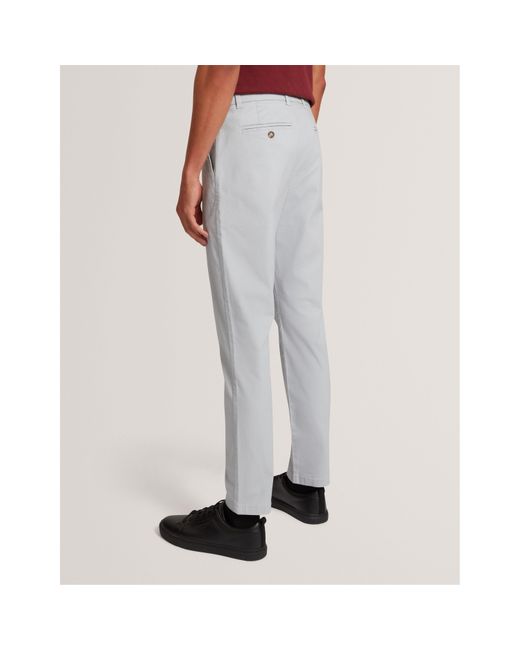 Ted Baker White Slim Fit Chinos for men