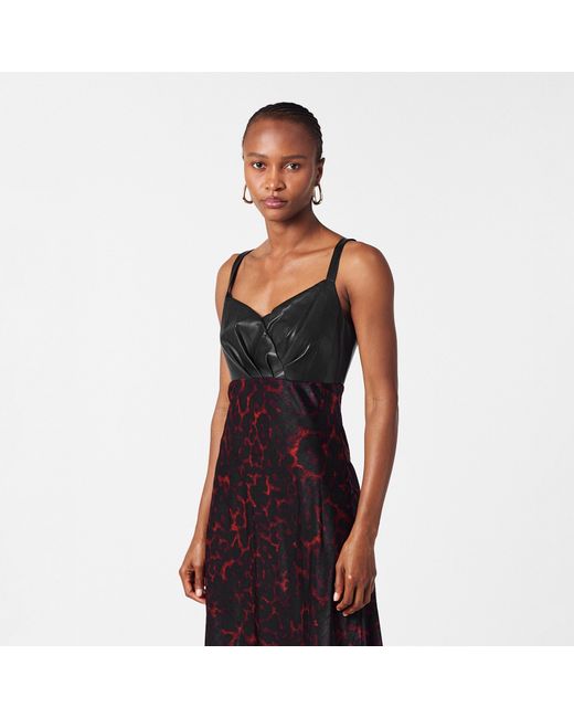 DKNY Purple Mix A Line Dress