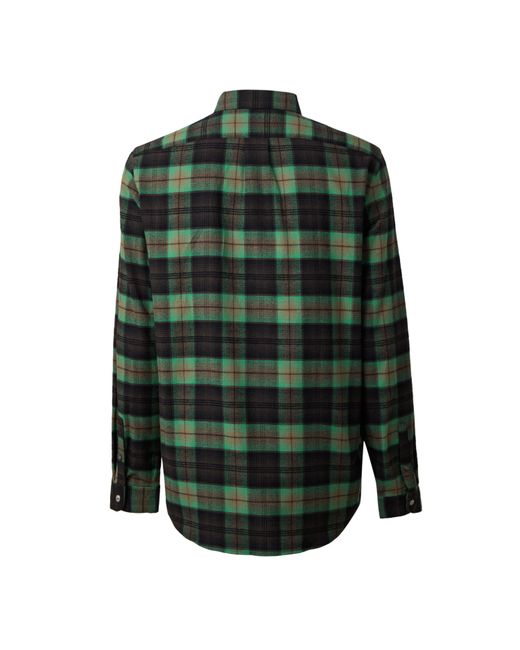 Paul Smith Green Ps Check Shirt Sn64 for men