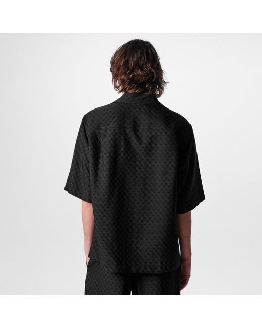 McQueen Black Bowling Shirt for men