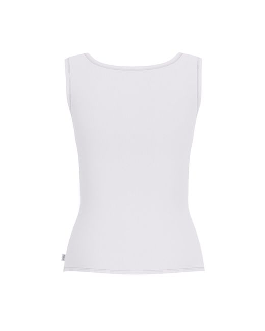 Guess White Embroidered Star Tank Vest