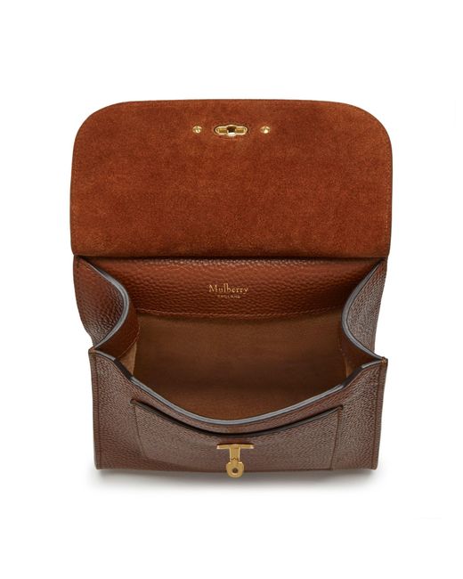 Mulberry Brown Small Antony Leather Messenger Bag