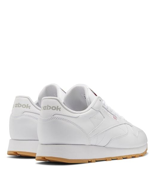 Reebok White Classic Leather Trainers for men