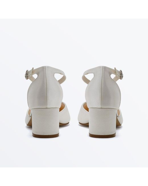 Rainbow Sandals White Block Court Shoes