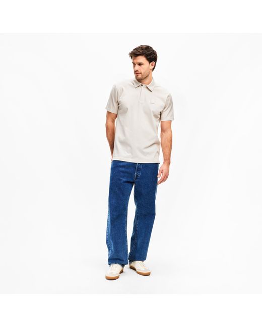 Belstaff White Curator P Short Sleeve Polo Shirt for men