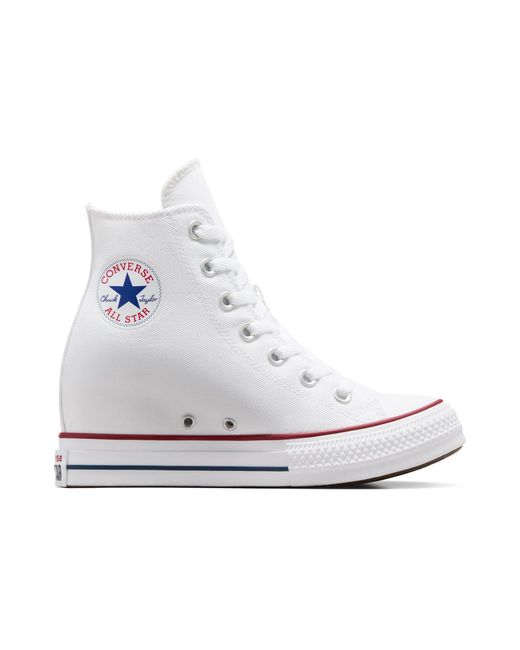 Converse White Chuck Taylor All Star Classic Wedge Trainers