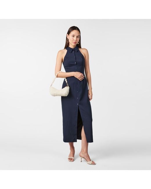 Odd Muse Blue The Ultimate Muse Collar Maxi Dress
