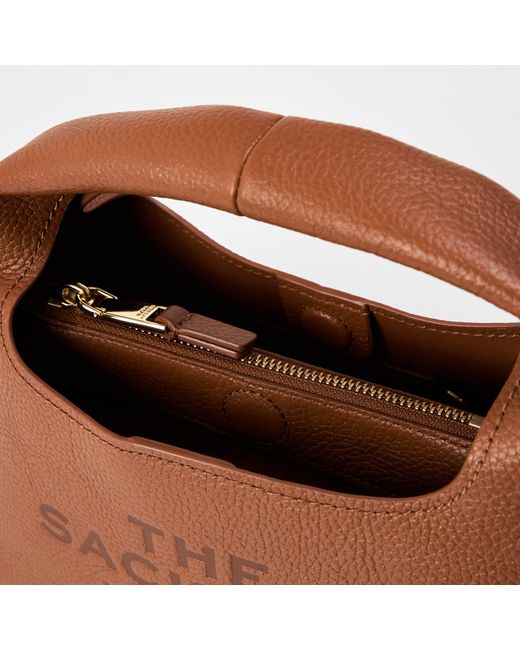 Marc Jacobs Brown The Mini Sack Handbag