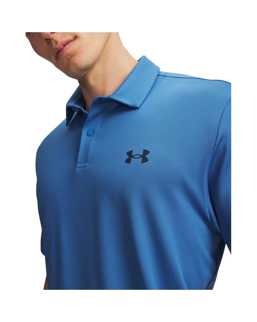 Under Armour Blue Matchplay Polo Academy Pitch for men