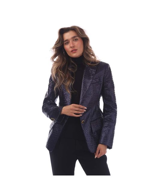 Tom Ford Blue The Jacquetta Single Breasted Jacket