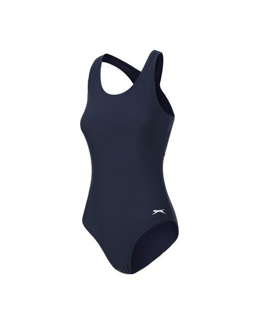 Slazenger 1881 Blue Racer Back Lycra Xtra Life Swimsuit Ladies