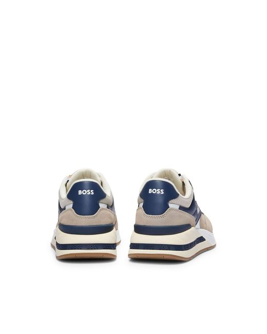 Boss Blue Kurt Runn Trainers for men