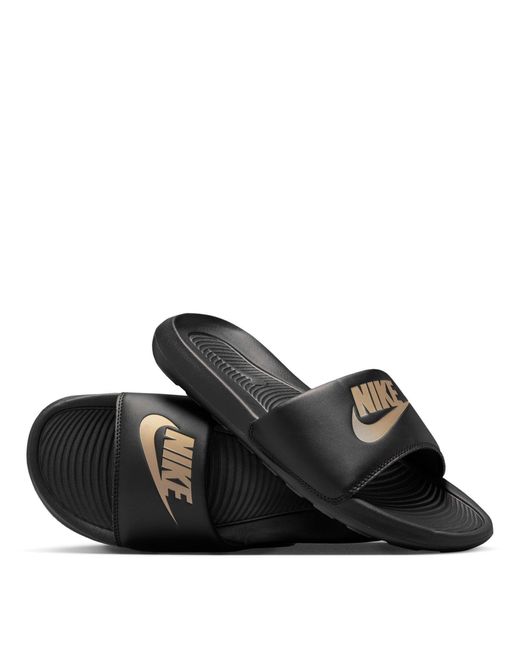 Nike Black Victori One Slides for men