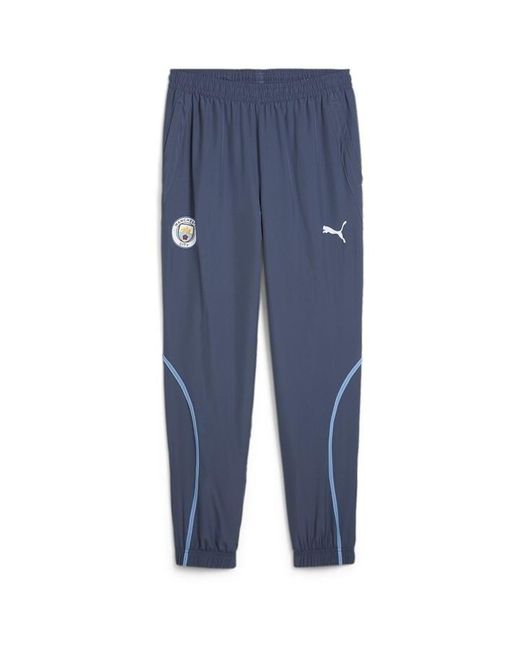 PUMA Blue Manchester City Fc Pre Match Tracksuit Bottoms 2024 2025 Adults for men