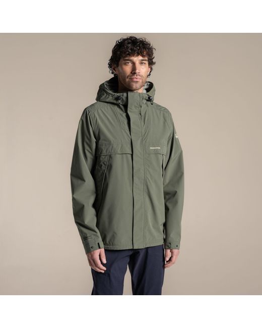 Craghoppers Green Keskadale Waterproof Aquadry Jacket for men