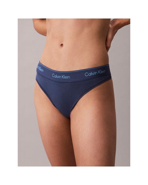 Calvin Klein Blue Modern Thong