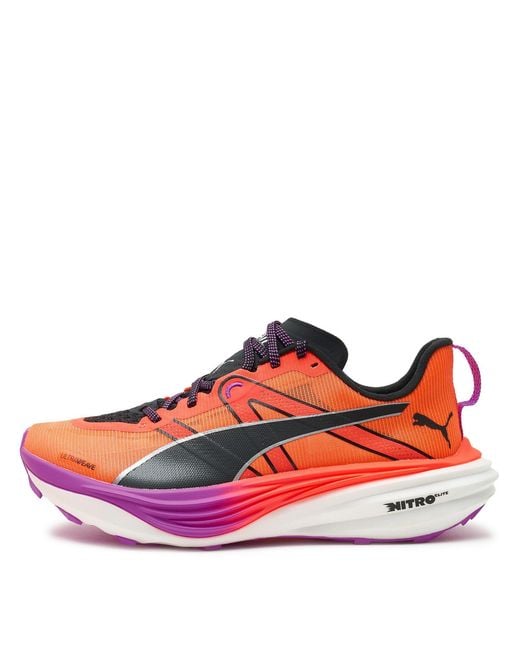 PUMA Red Deviate Nitro Elite Trail Wn Running Shoes