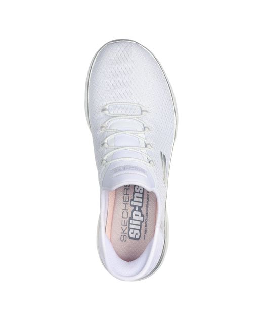 Skechers White Slip-Ins: Summits