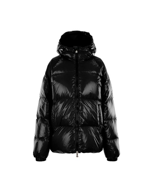 Pyrenex Black Sten Hooded Water-Repellent French Down Short Puffer Jacket for men