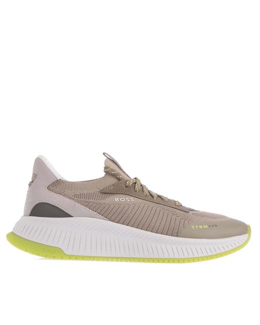 Boss Gray Ttnm Evo Trainers for men