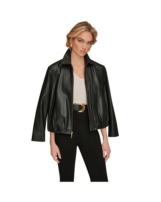 Donna Karan Black Leather Jacket