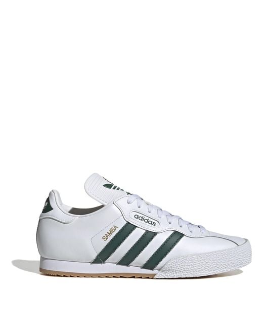 Adidas Gray Samba Super Trainers for men