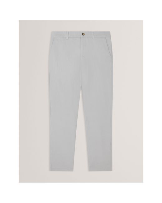 Ted Baker White Slim Fit Chinos for men