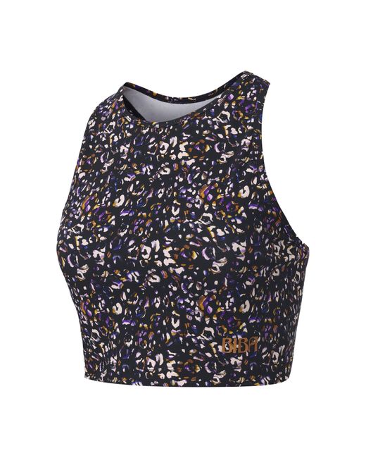 Biba Blue Move Tank Scoop Cropped Performance Gym Vest