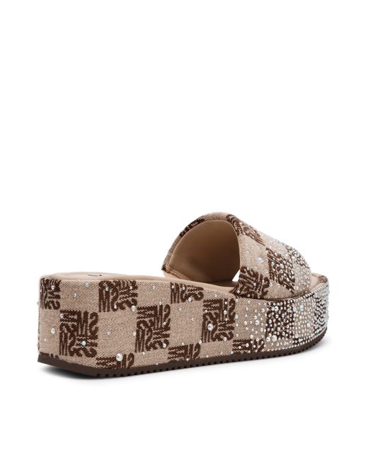 Steve Madden Brown Flatform Sandals