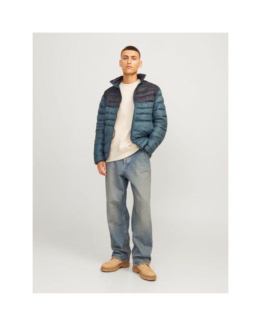 Jack & Jones Blue Puffer Jacket for men