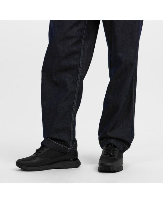 Mallet Black Popham Lite Low-Top Trainers for men