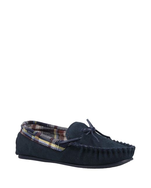 Cotswold Blue Chatsworth Slippers