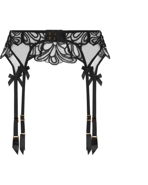 Agent Provocateur Black Nelle Suspender