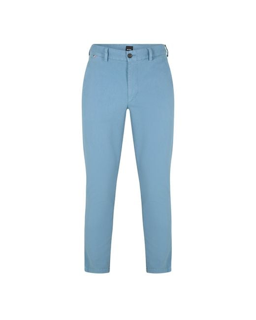 Boss Blue Kaiton Straight Leg Trousers for men