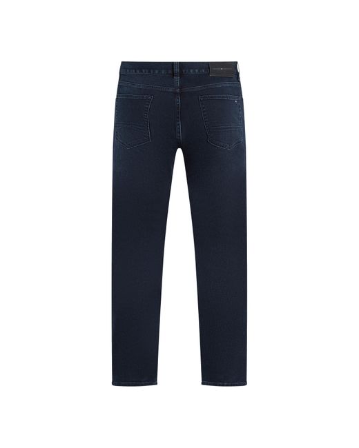 Tommy Hilfiger Blue Denton Whiskered Straight Leg Jeans for men