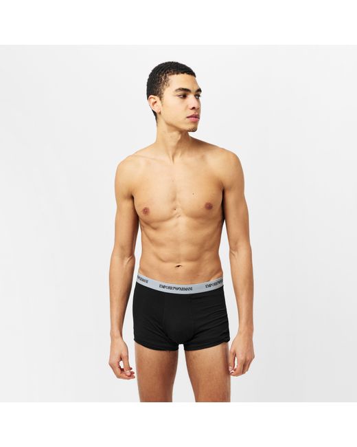 Emporio Armani Black Core 3 Pack Boxer Shorts for men