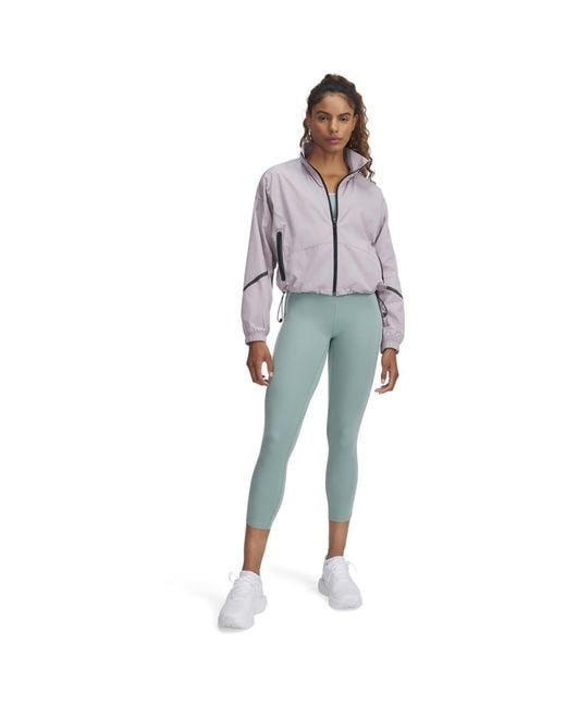 Under Armour Purple Woven Sheen Performance Training Jacket