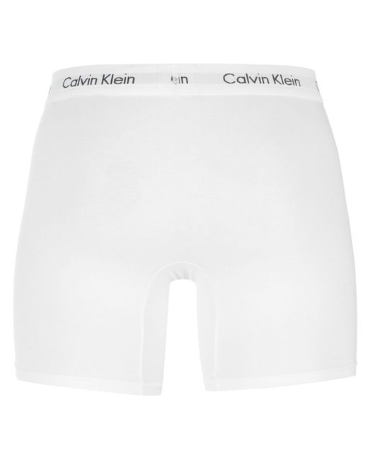 Calvin Klein White Calvinklein 3 Pack Boxer Briefs for men