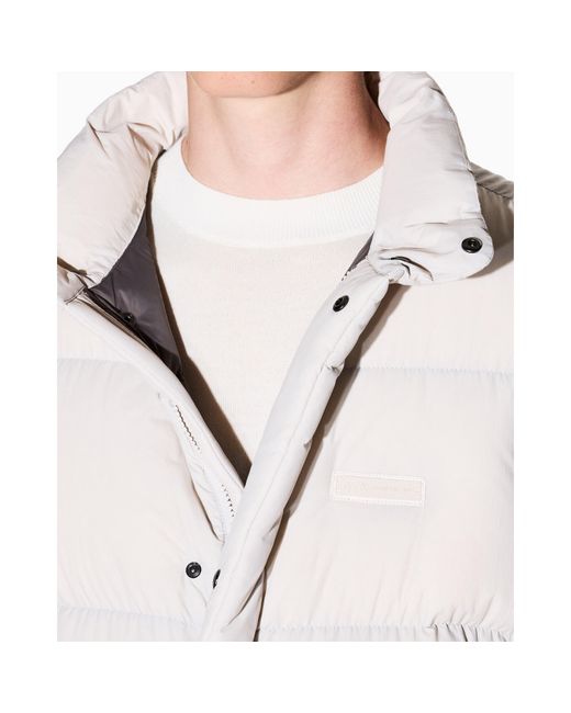 ARMANI EXCHANGE White Down Sleeveless Gilet for men