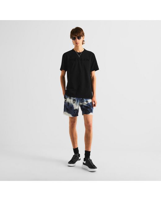 McQueen Black Oversized Leather Trainers for men