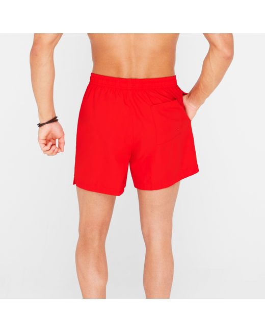Calvin Klein Red Large Logo Shorts for men
