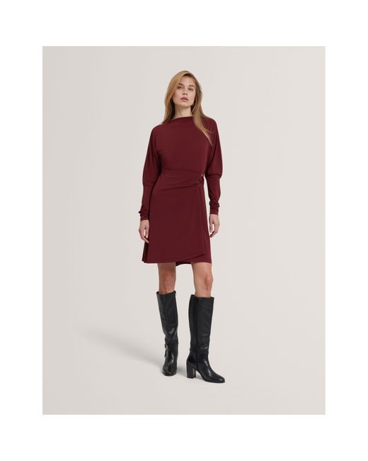 Ted Baker Red Mini Wrap Dress