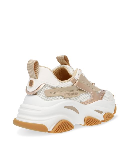 Steve Madden White Possession Chunky Trainers